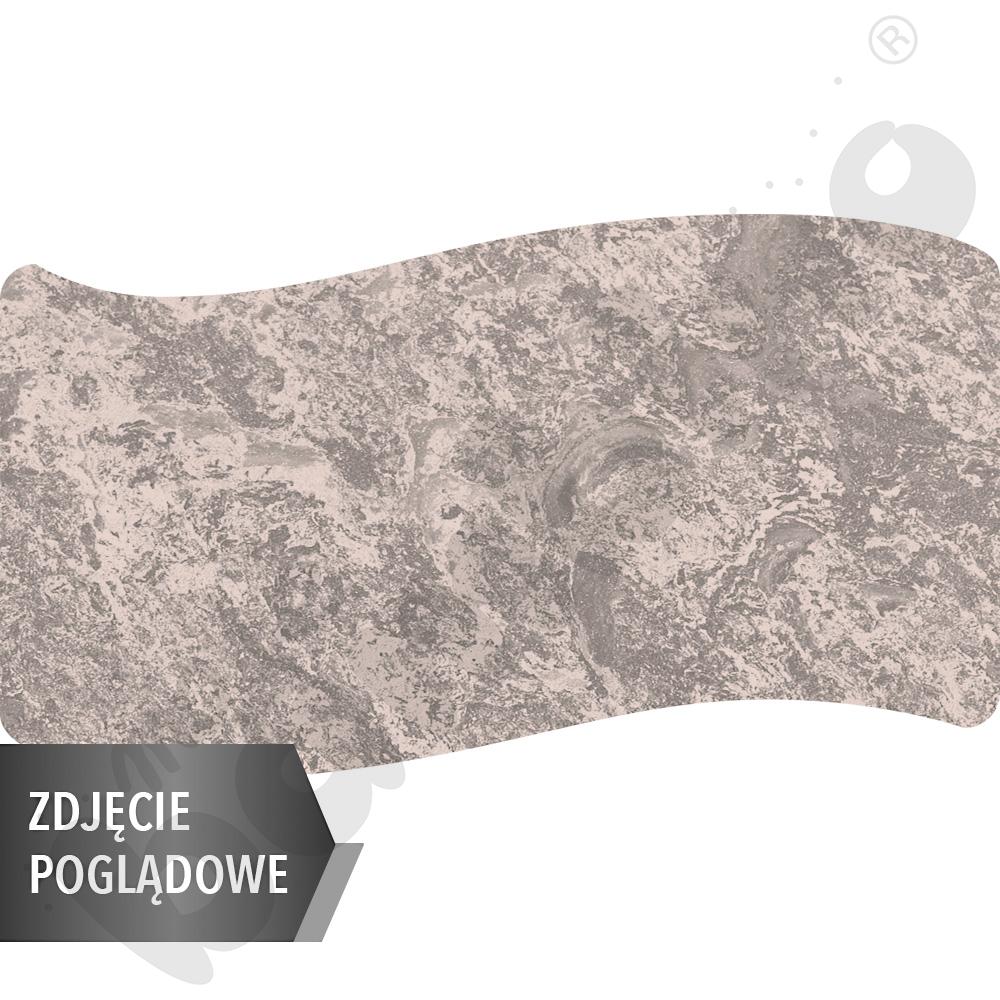 Stół Cichy prostokąt falisty 140x72, blat beżowy, narożniki zaokrąglone, rozm. 5