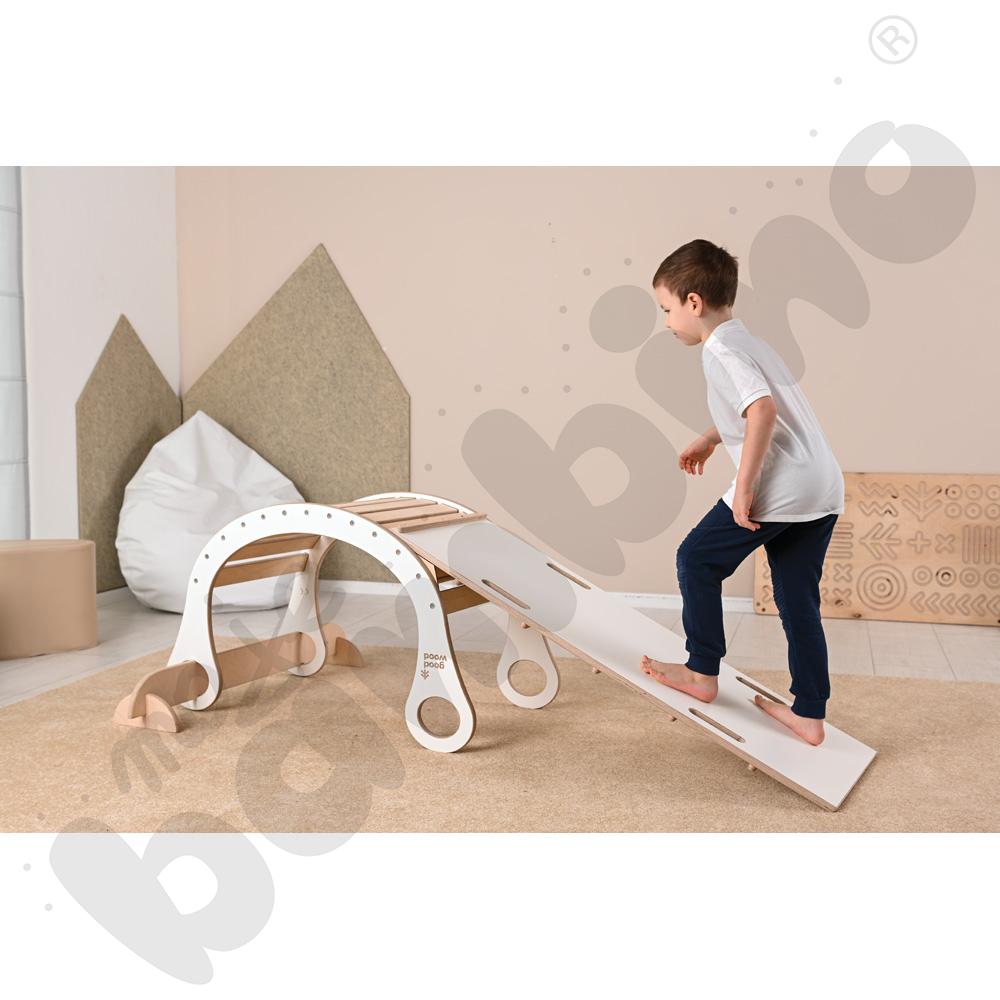 Drewniana drabinka Good Wood - biała - MED Drewniana drabinka Good Wood - biała - MED