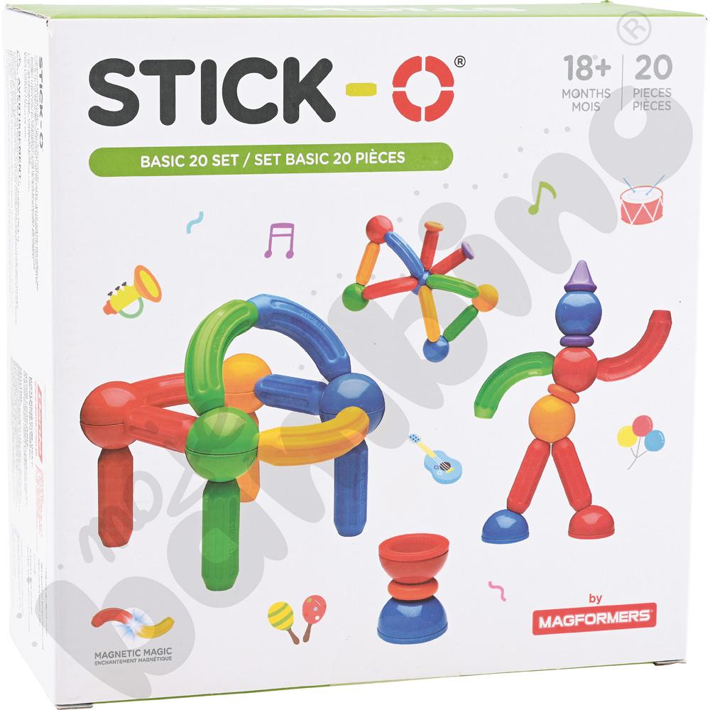 Magformers Stick-0 Zestaw basic, 20 elem.