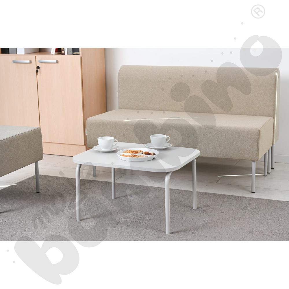 Pufa Versa 120x50 cm z plastikowymi stopkami, stelaż jasnoszary, tkanina RO37 Pufa Versa 120x50 cm z plastikowymi stopkami, stelaż jasnoszary, tkanina RO37