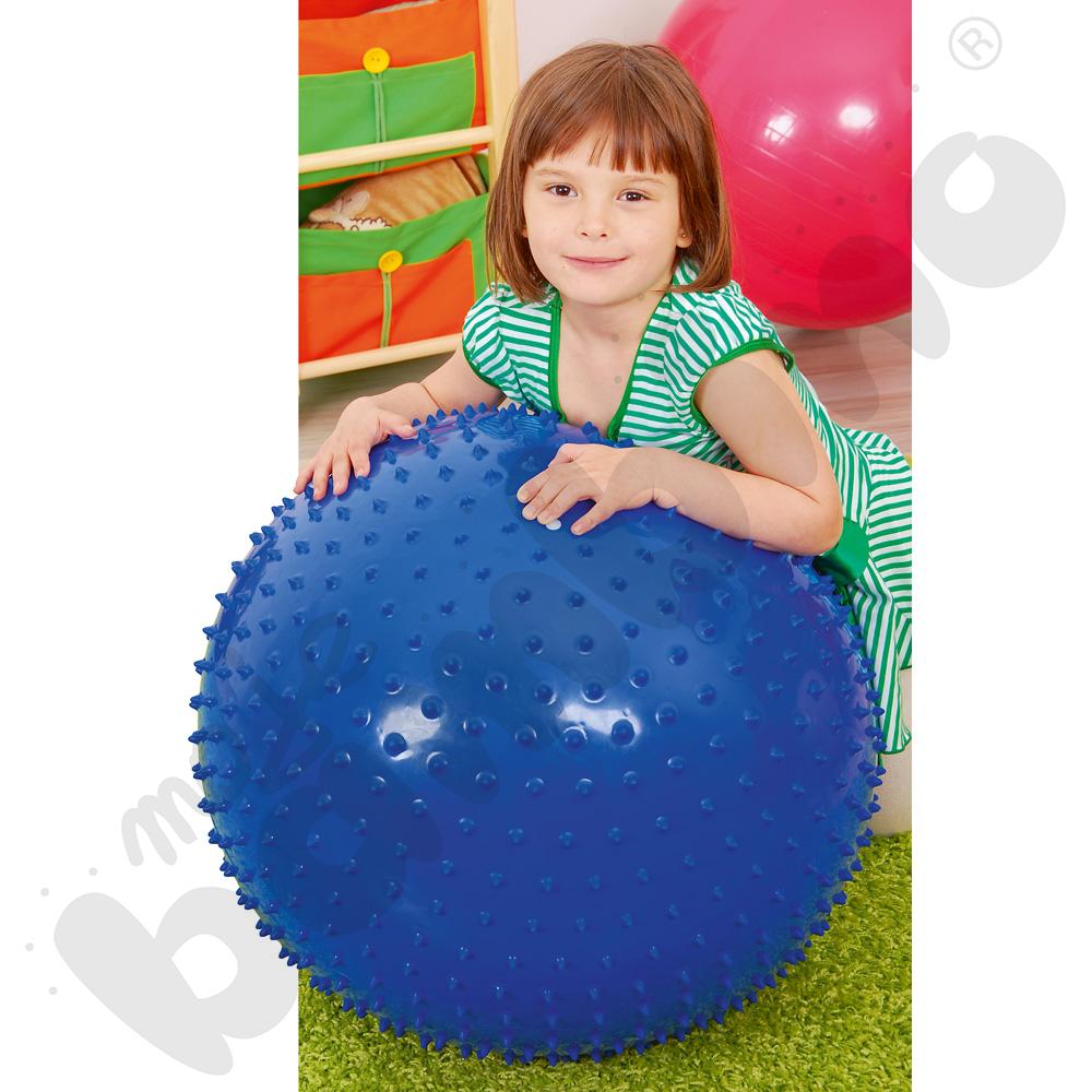Piłka sensoryczna 75 cm - niebieska