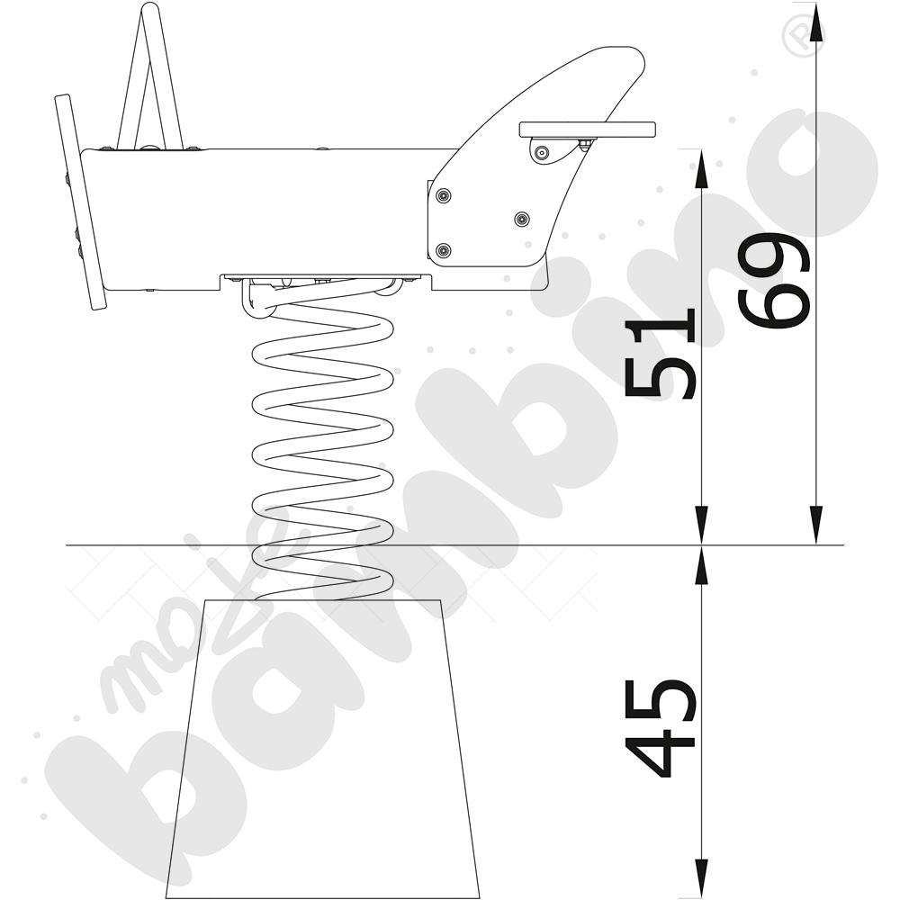 Robinio - samolot na podstawie betonowej