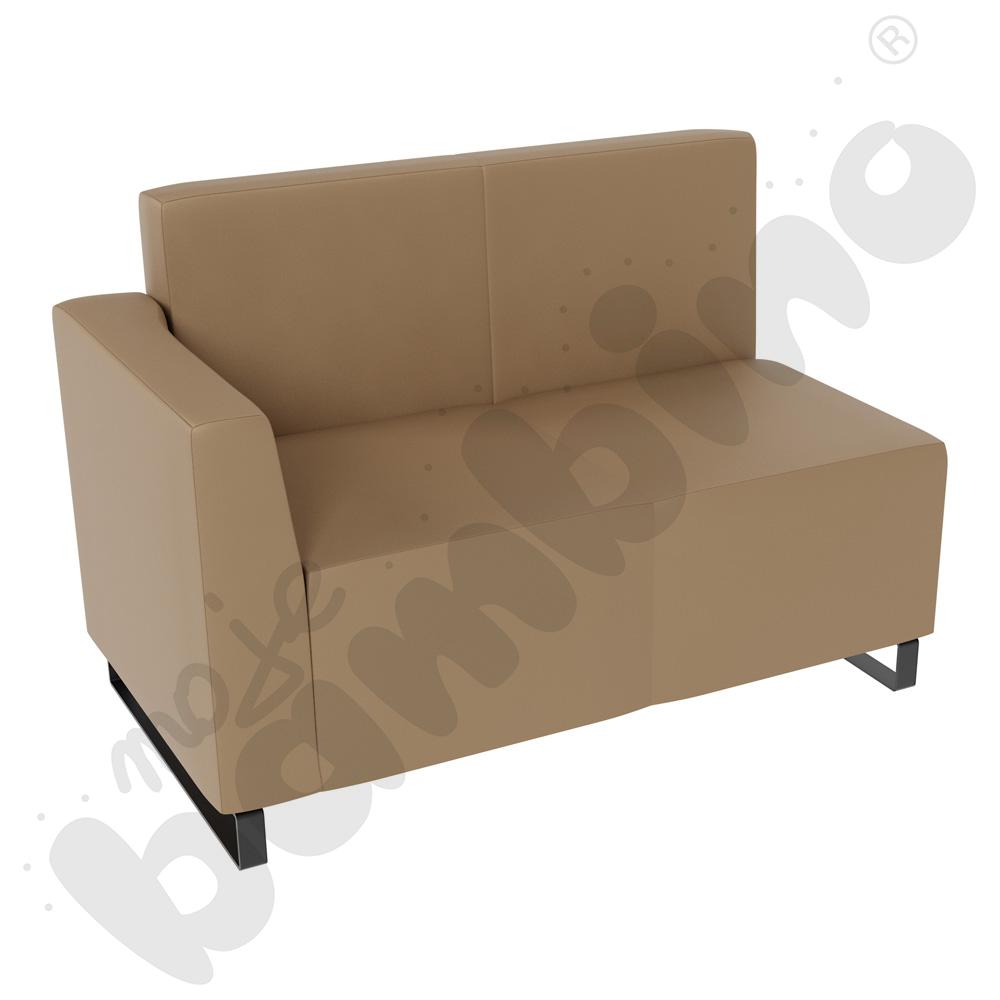Sofa Universum 2-os. wys. 82 cm, bok niski lewy, tkanina MT04