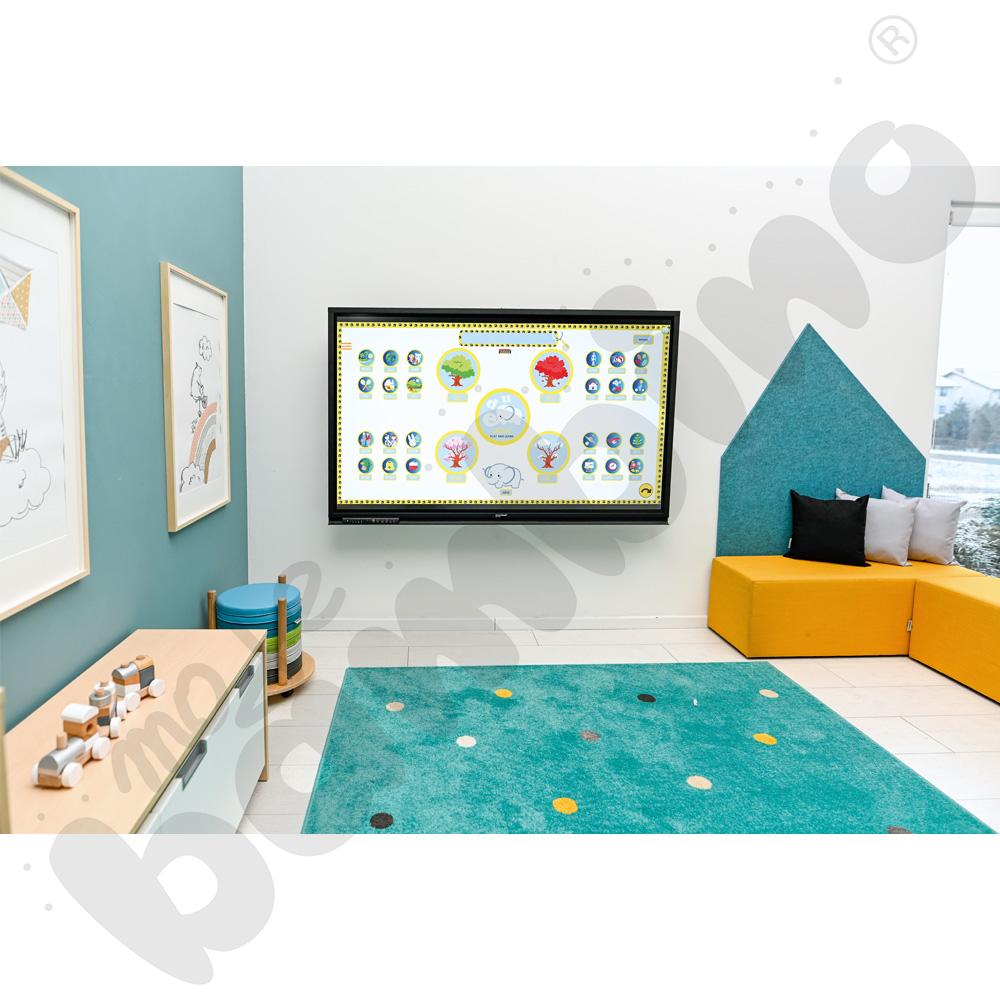 JumboEdu z monitorem interaktywnym insGraf Digital EduSpace 65 i uchwytem ściennym