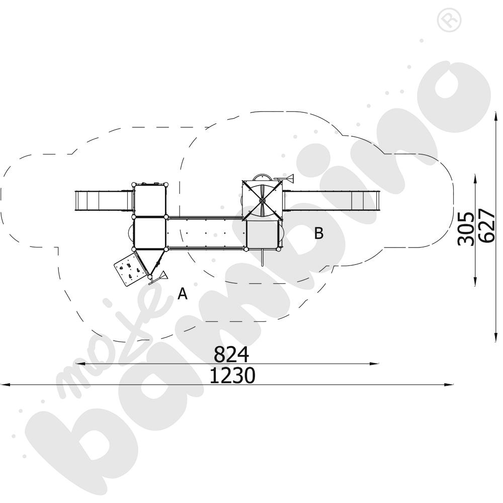 Orbis - zestaw 11411, metalowe słupy