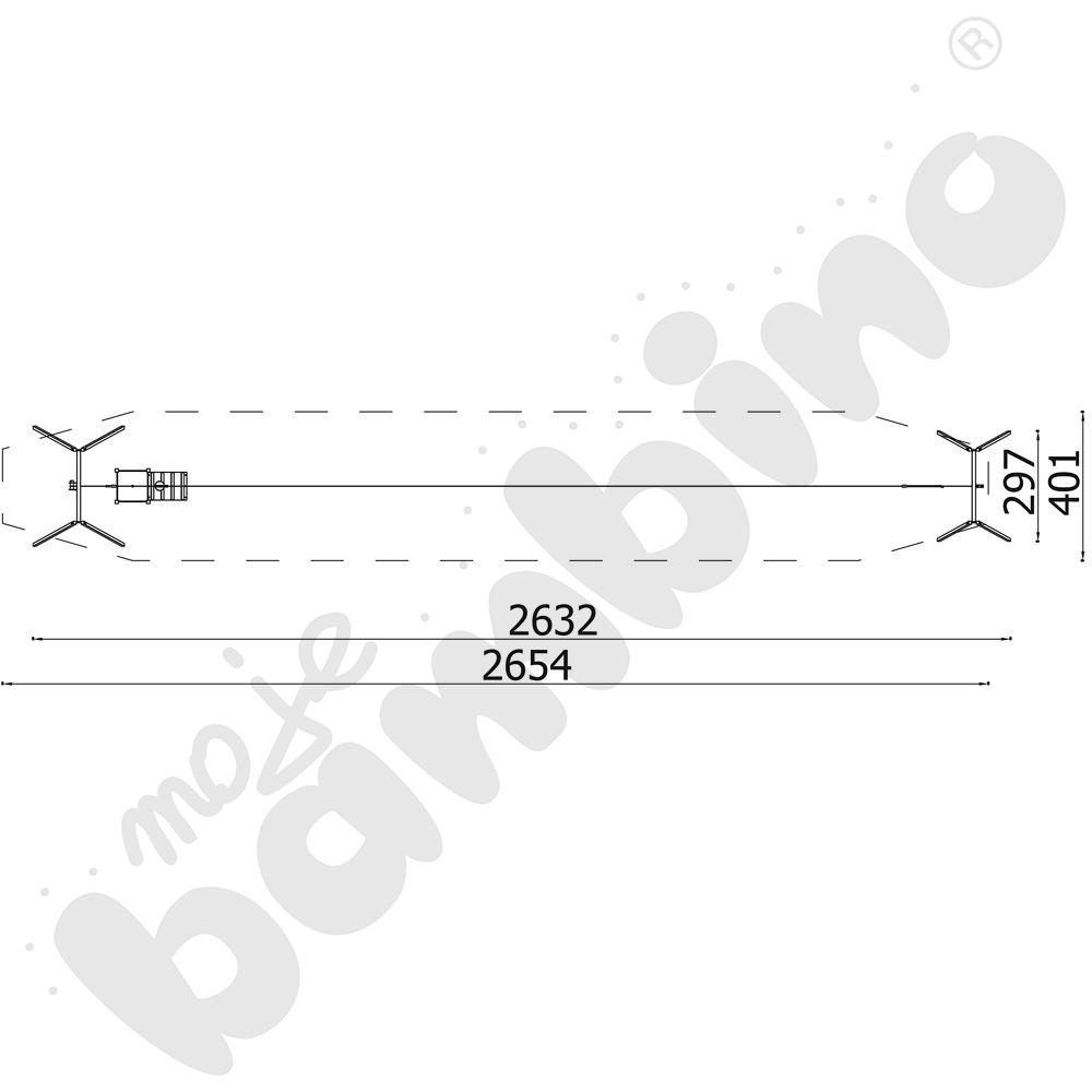 Zjazd linowy pojedynczy