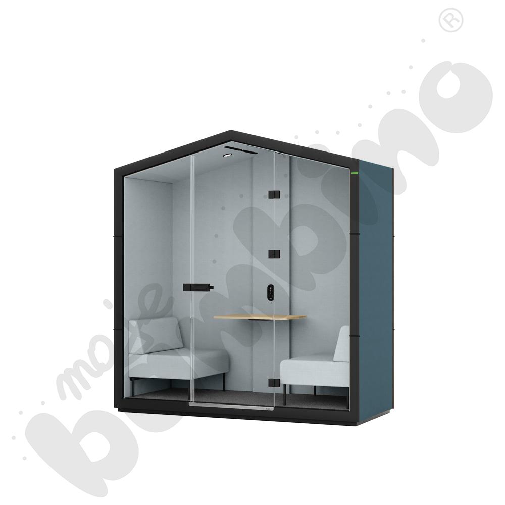 Budka akustyczna Silent Relax 2-osobowa - turkusowa