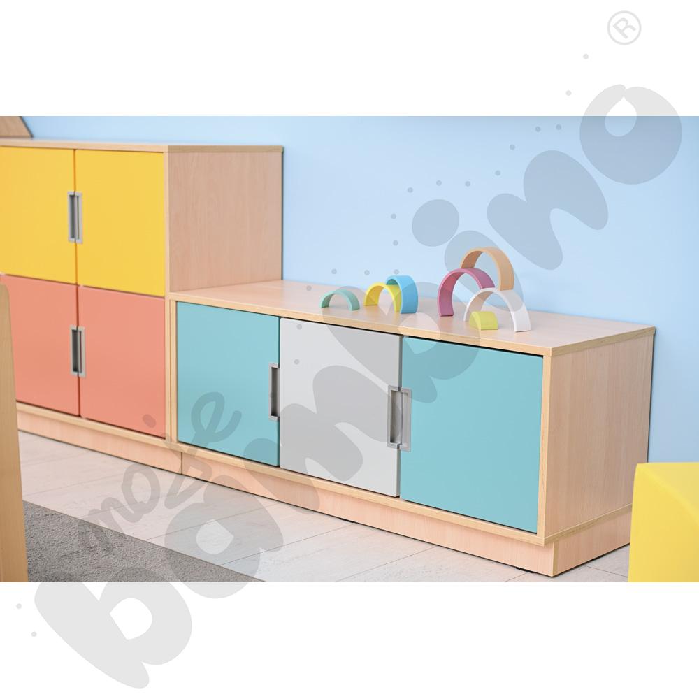 Quadro - szafka S na 6 szuflad na cokole, klon jasny Quadro - szafka S na 6 szuflad na cokole, klon jasny