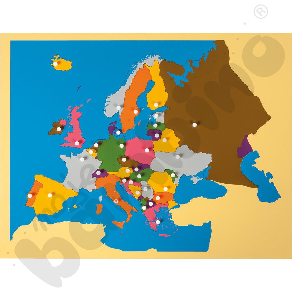 Mapa Europy - puzzle