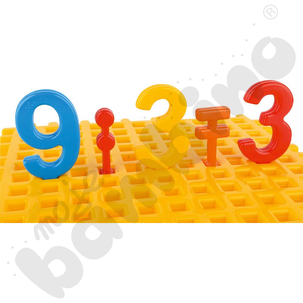 Klocki Waffle - świat cyfr z alfabetem Braille'a - mały zestaw