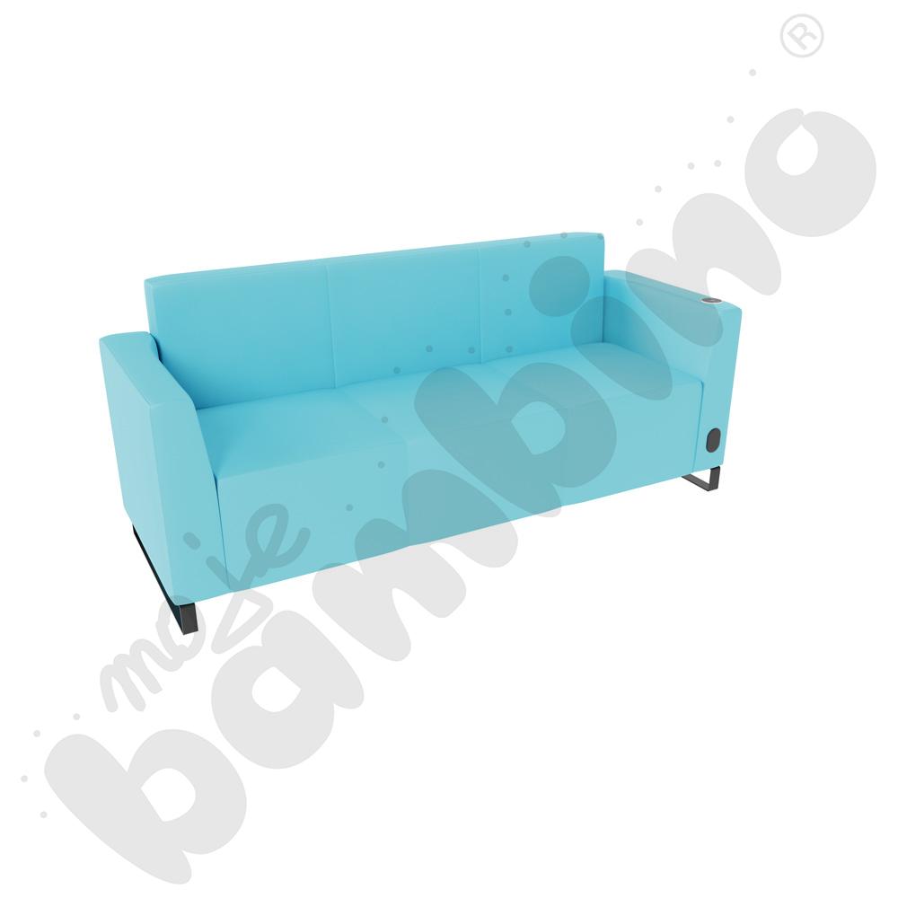 Sofa Universum 3-os. wys. 82 cm, 2 boki niskie, prawy z gniazdkiem elektrycznym i indukcją, tkanina MT12 Sofa Universum 3-os. wys. 82 cm, 2 boki niskie, prawy z gniazdkiem elektrycznym i indukcją, tkanina MT12