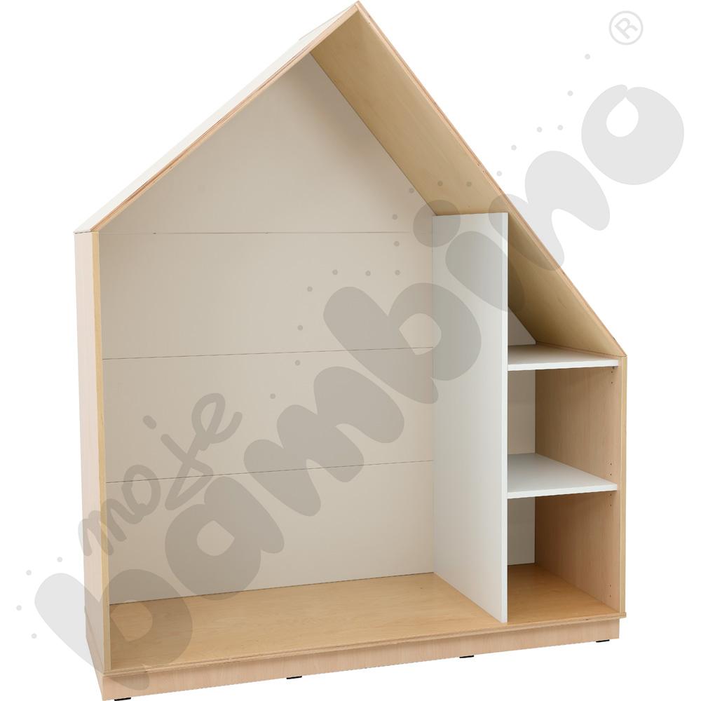 Quadro - szafka-domek z 2 półkami, skrzynia klonowa,beżowa
