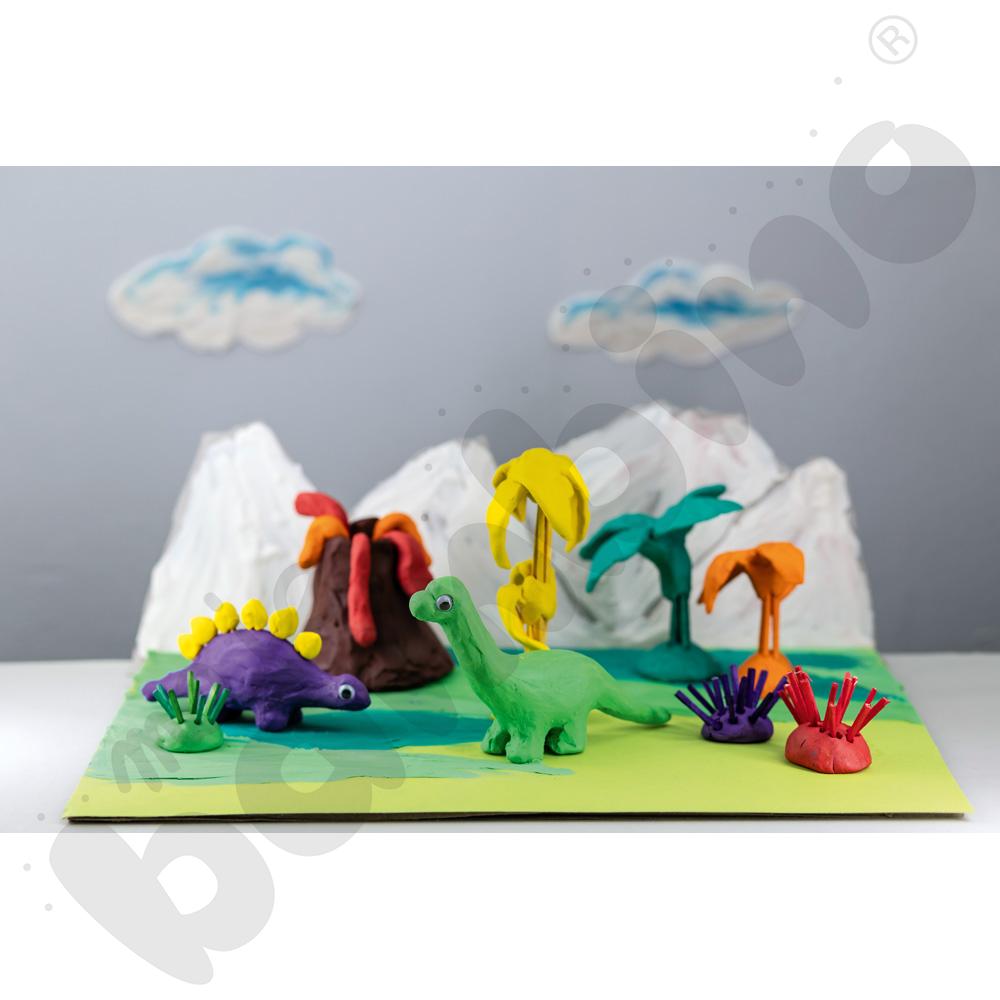 Plastelinowy świat dinozaurów