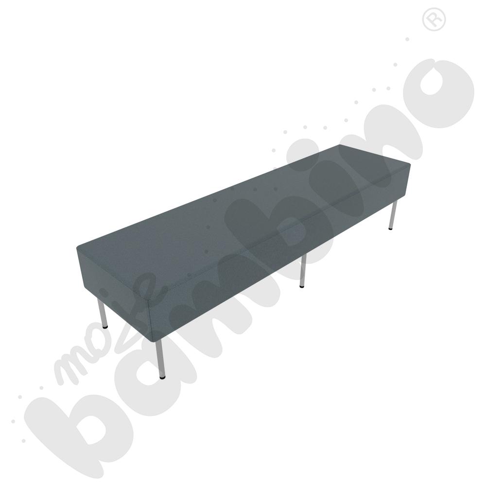 Pufa Versa 180x50 cm z filcowymi stopkami, stelaż jasnoszary, tkanina BD13