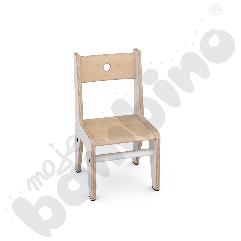 Białe krzesło FLO 21 cm