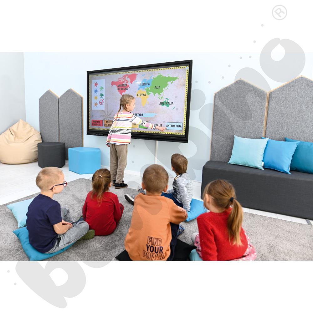 JumboEdu z monitorem interaktywnym insGraf Digital EduSpace 65 i uchwytem ściennym