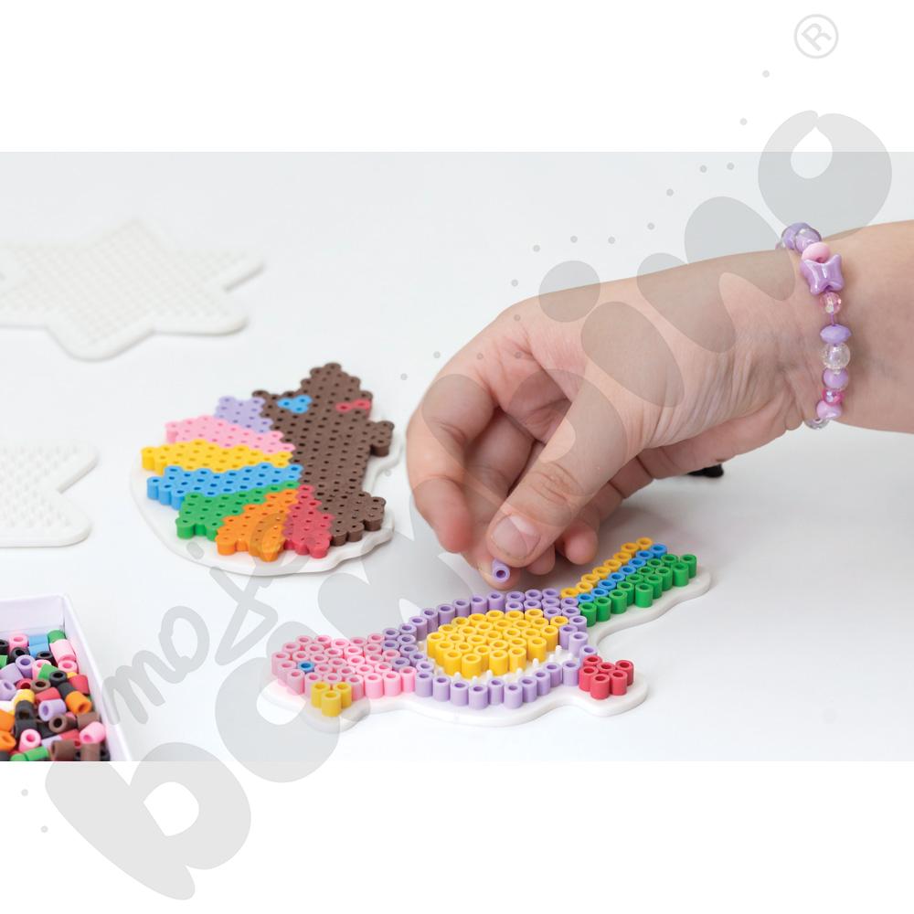 Koraliki NABBI® MIDI do prasowanek różnokolorowe - wiaderko 5000 szt.