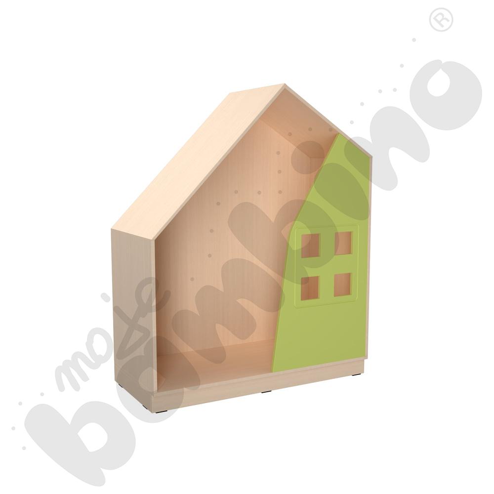 Quadro - szafka-domek - limonkowa, skrzynia klon jasny