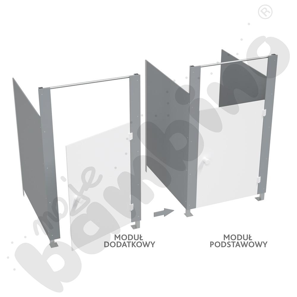 Kabina WC Aqua - moduł dodatkowy szary