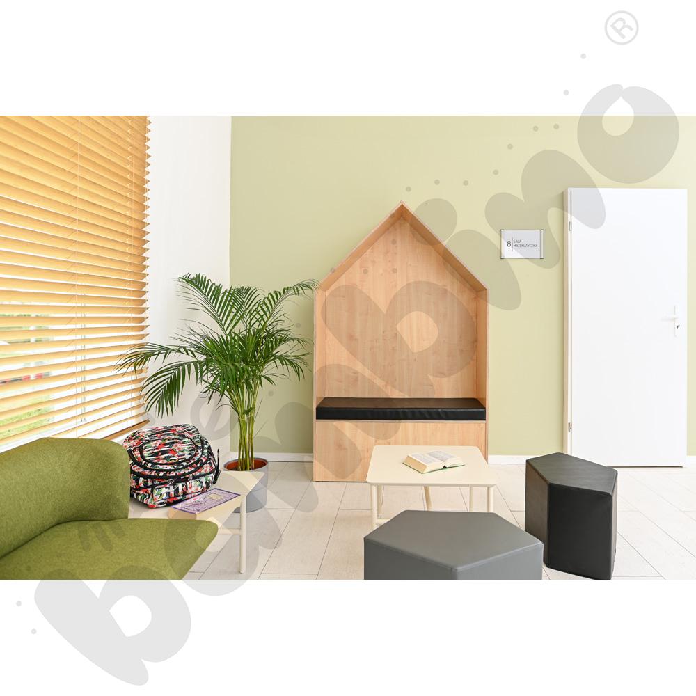 Domek Chillout - materac czarny