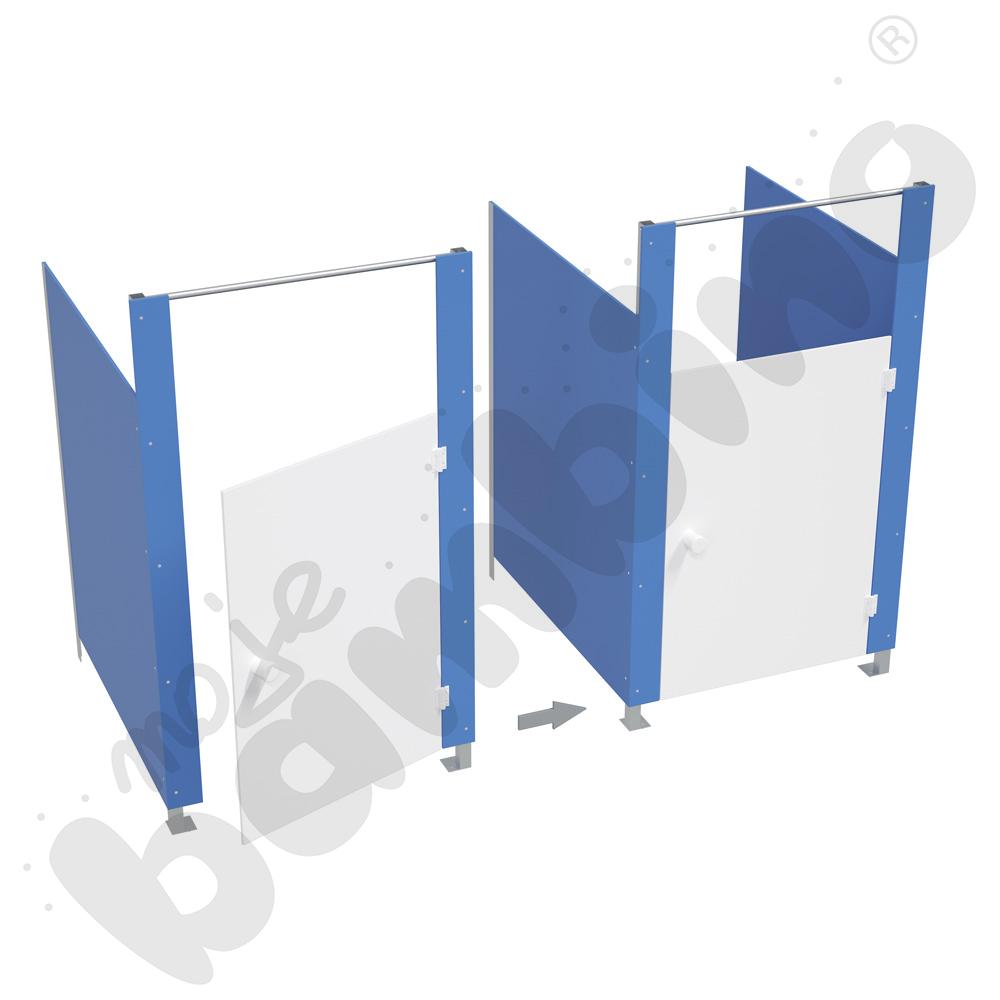 Kabina WC Aqua - moduł dodatkowy niebieski                              