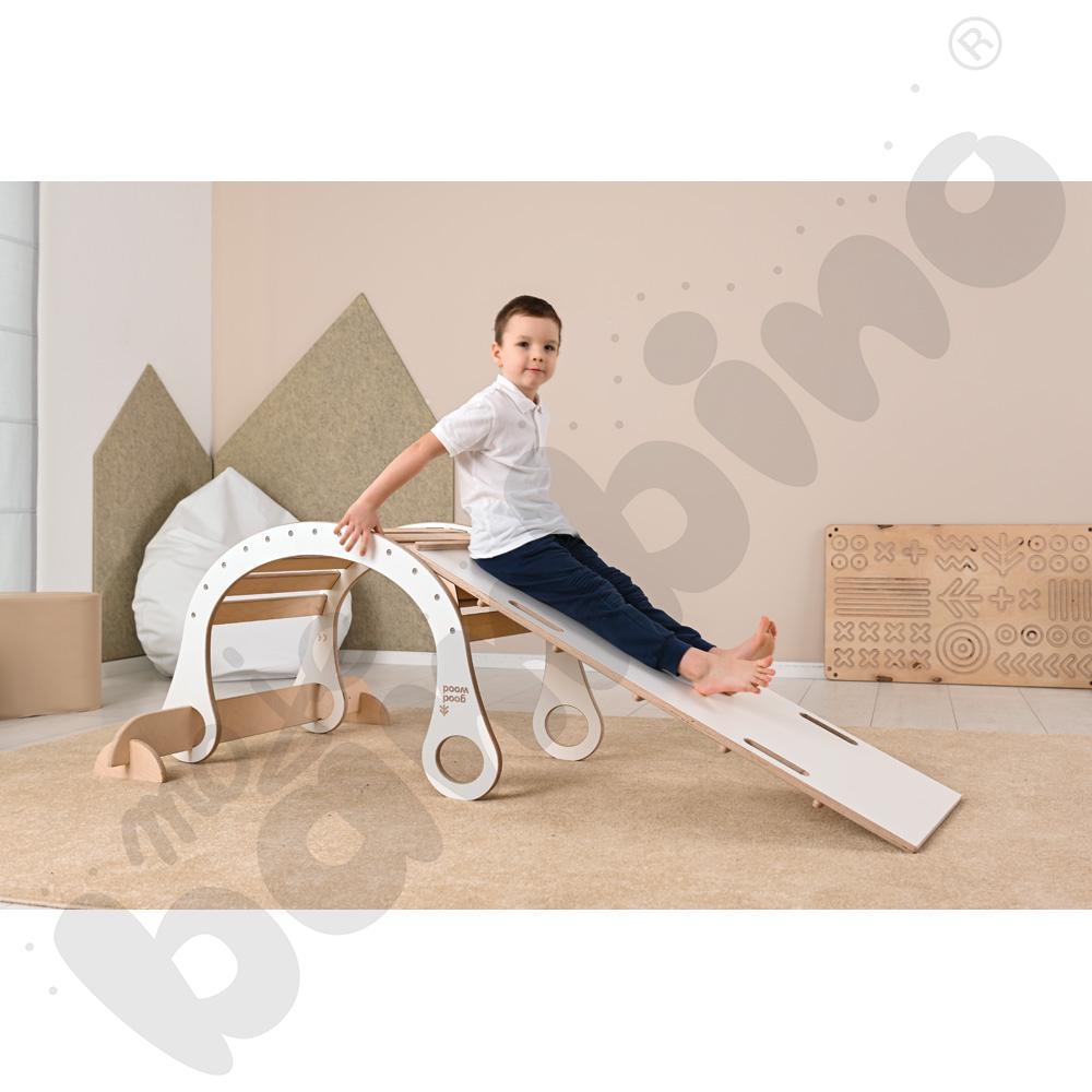 Drewniana drabinka Good Wood - biała - MED Drewniana drabinka Good Wood - biała - MED