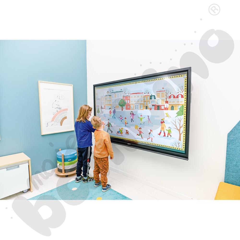 JumboEdu z monitorem interaktywnym insGraf Digital EduSpace 65 i uchwytem ściennym
