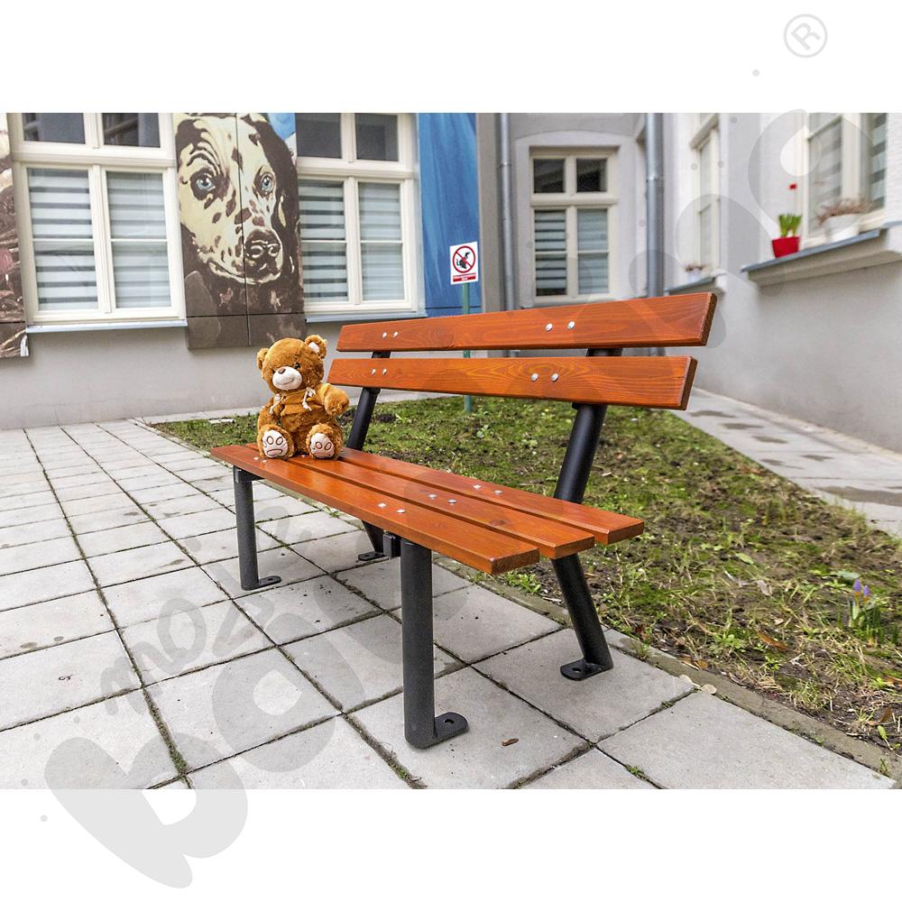 Ławka dziecięca Gapcio, mahoń