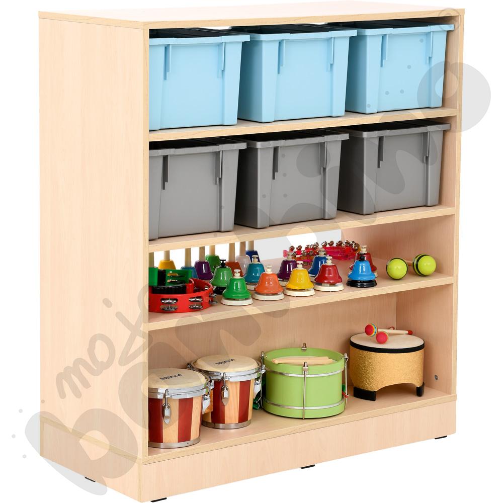 Regał Grande dwustronny - klon jasny