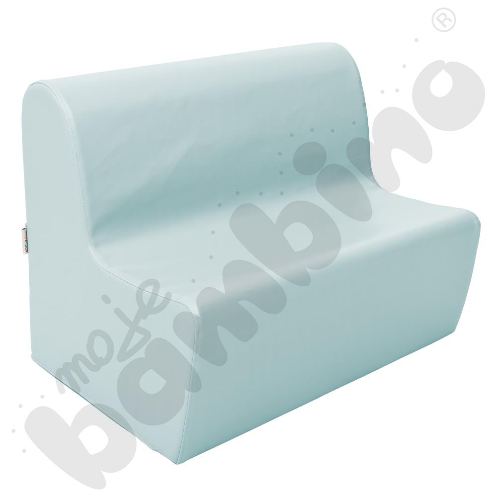 Duża kanapa błękitny pastel