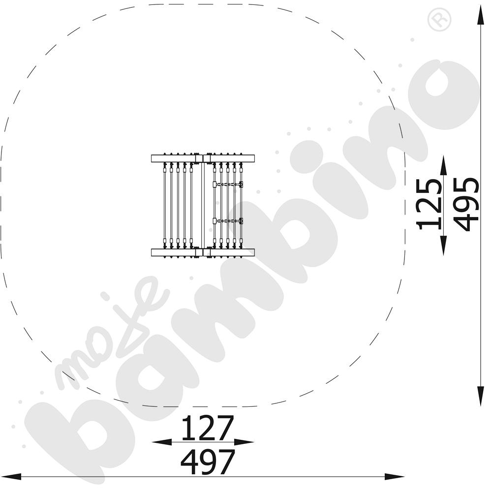 NinjaWorkout Starter - Drabinka linowa