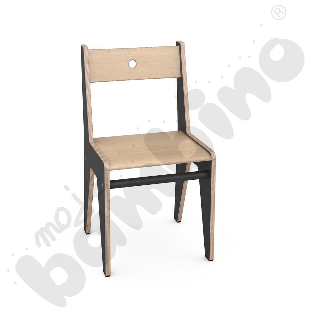 Czarne krzesło FLO 35 cm