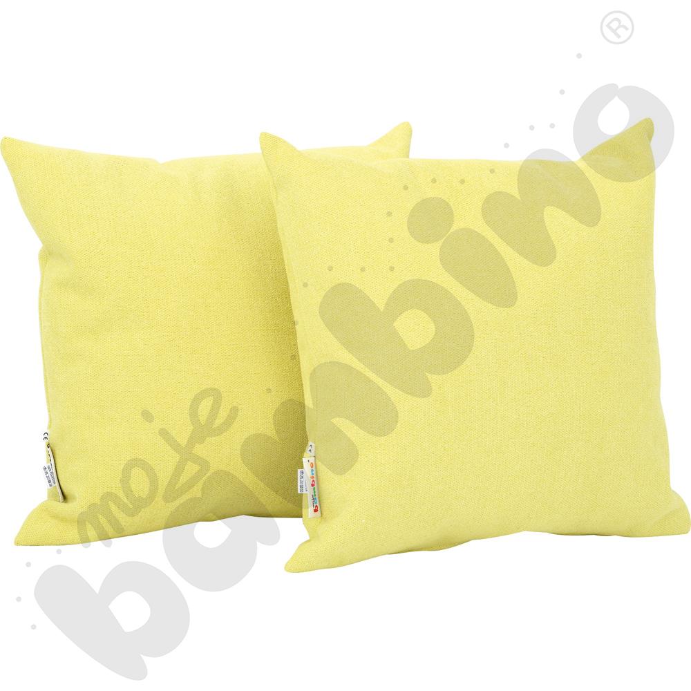 Poduszki kwadratowe 2 szt. limonka