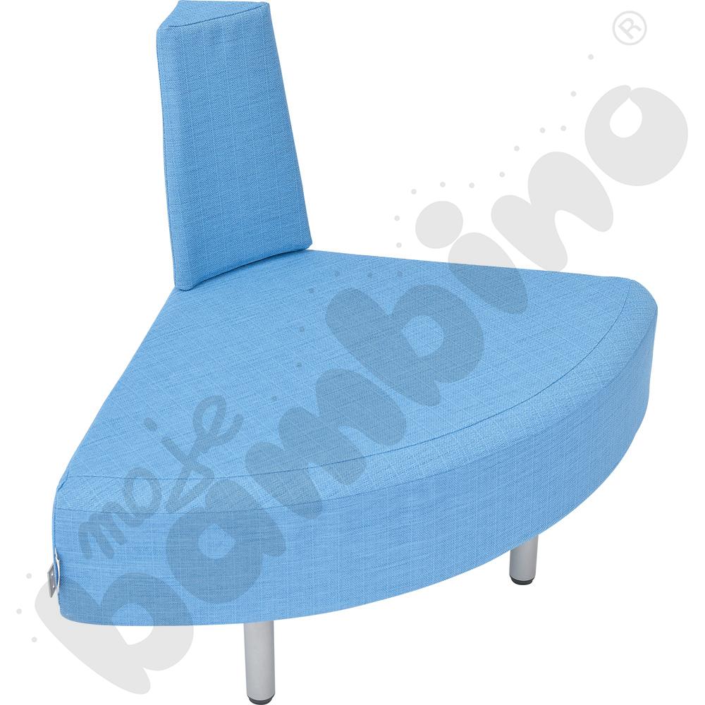 Fotel narożny Inflamea 1 - jasnoniebieski