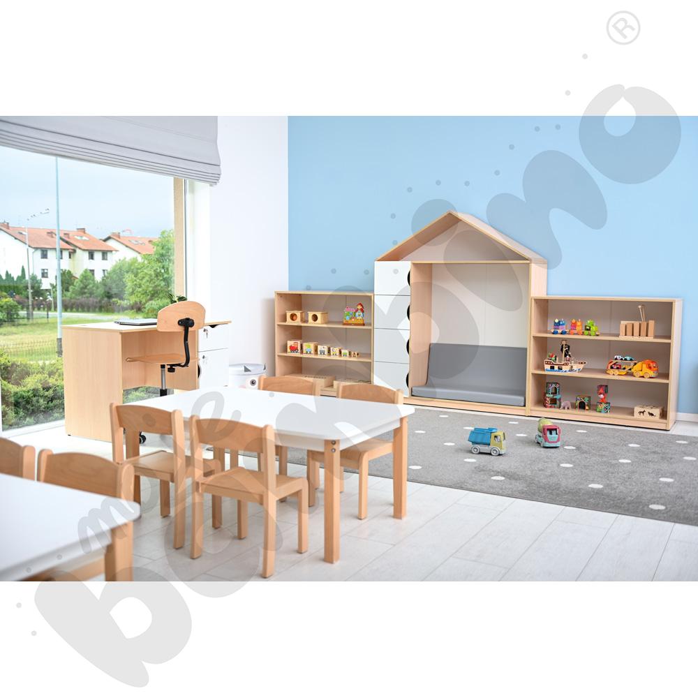 Biblioteczka-domek Feria - klon jasny