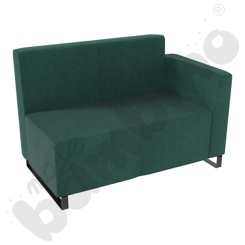 Sofa Universum 2-os. wys. 82 cm, bok niski prawy, tkanina KG10