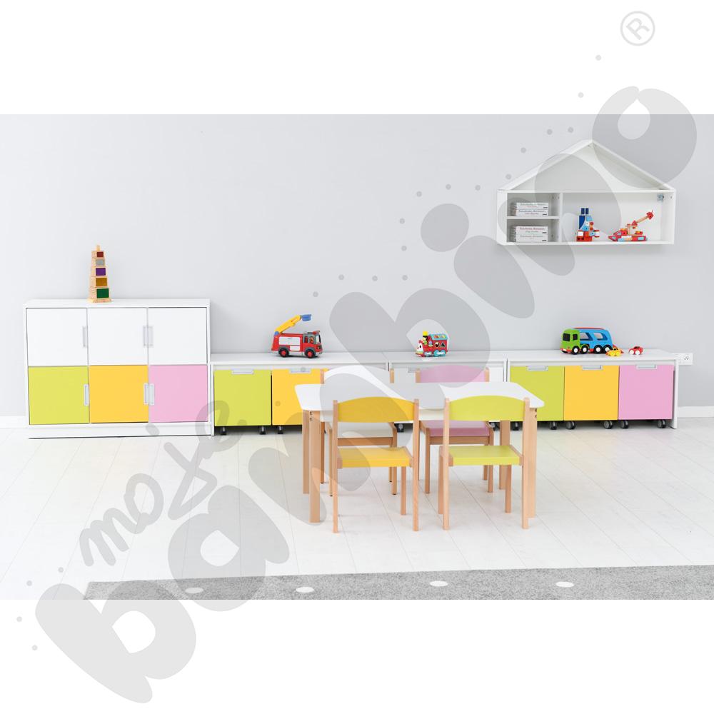 Krzesło Filipek PASTEL żółte, rozm. 3