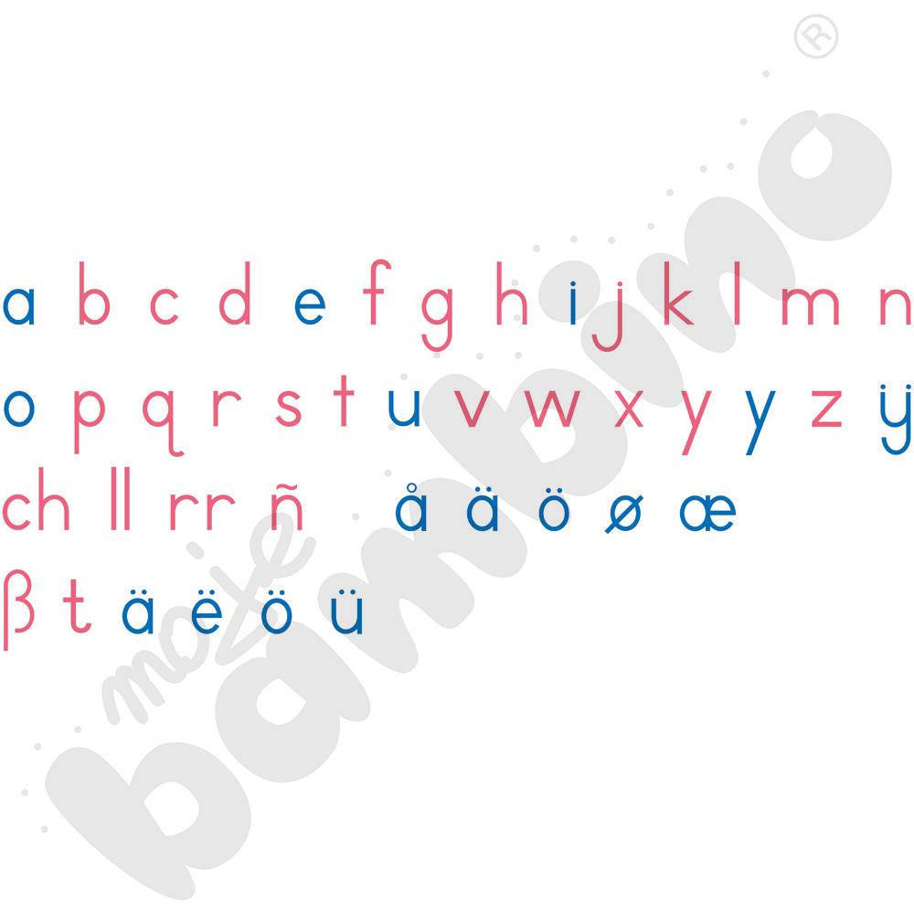 Duży ruchomy alfabet - małe litery drukowane
