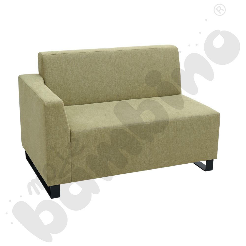 Sofa Universum 2-os. wys. 82 cm, bok niski lewy, tkanina KG12