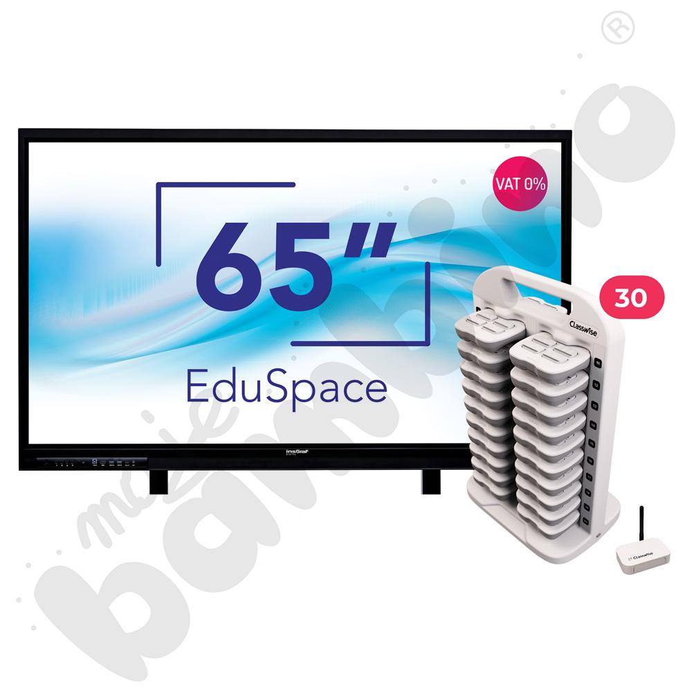 Monitor interaktywny Insgraf Digital EduSpace 65 + Inteligentna Klasa 30 (Classwise)
