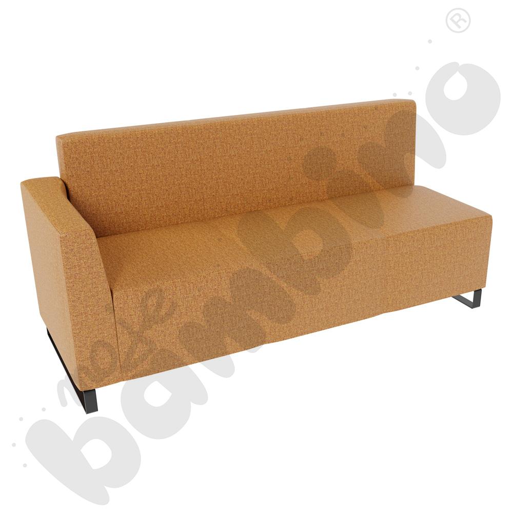 Sofa Universum 3-os. wys. 82 cm, bok niski lewy, tkanina RO07