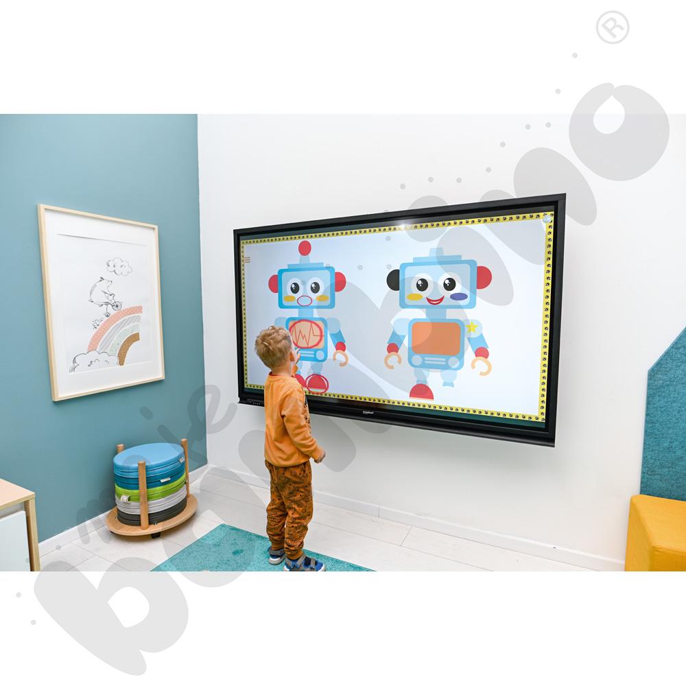 JumboEdu z monitorem interaktywnym insGraf Digital EduSpace 65 i uchwytem ściennym