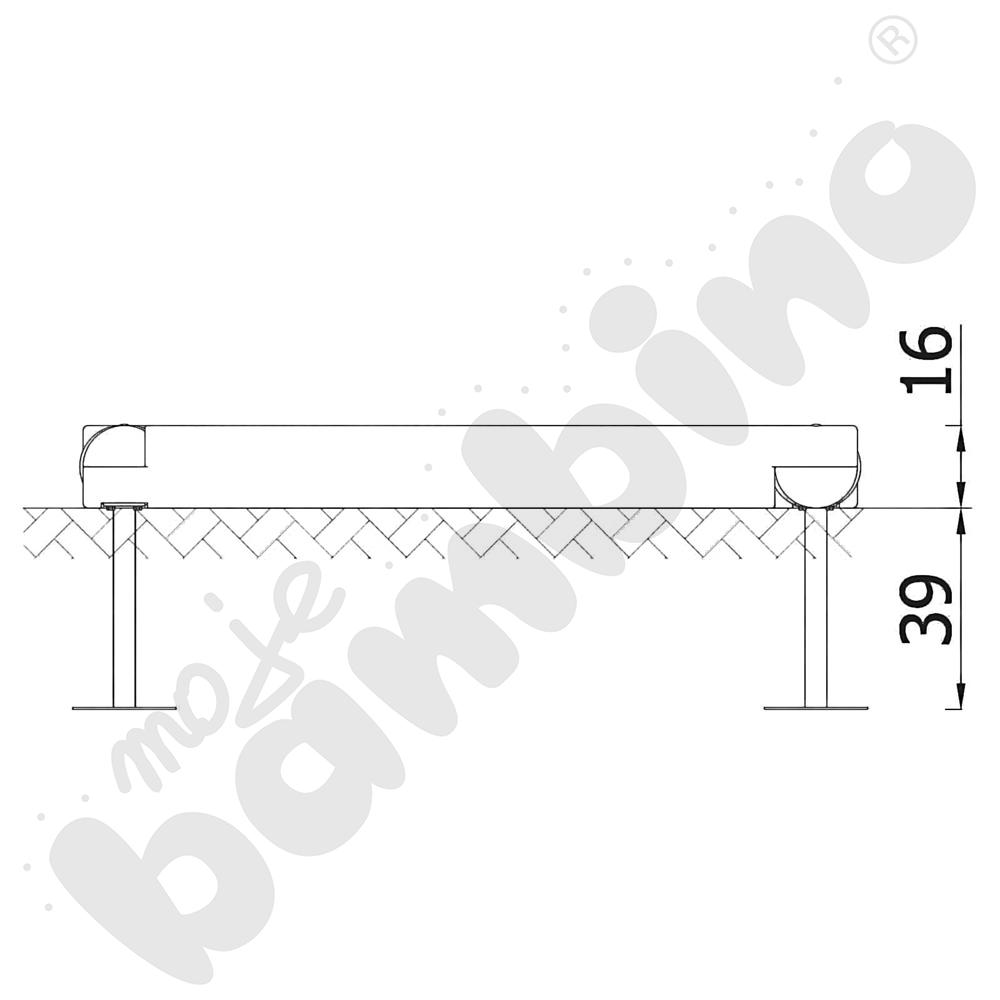 Piaskownica Robinio 1,5x1,5 m