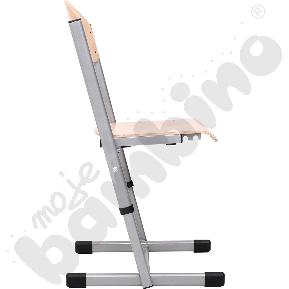 Krzesło T 3 w 1 z regulowaną wysokością rozm. 4-6 aluminium