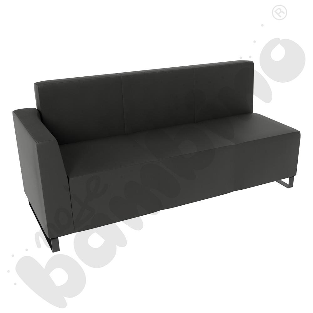 Sofa Universum 3-os. wys. 82 cm, bok niski lewy, tkanina MT01