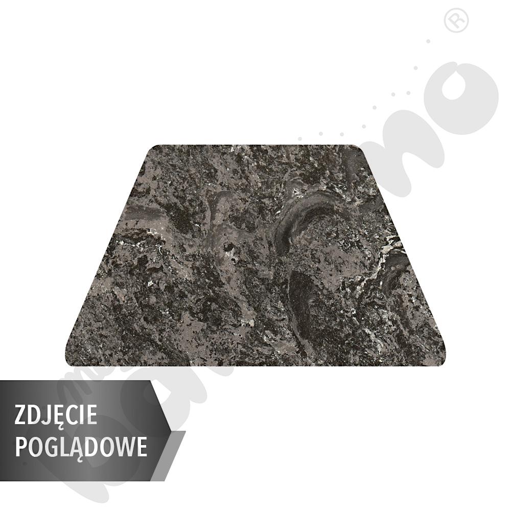 Cichy stół trapezowy 140x70x80x70, grafitowy, zaokrąglony, rozm. 2