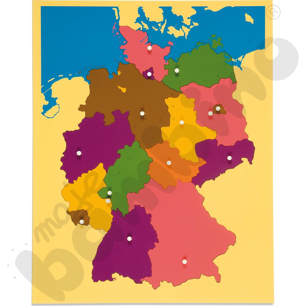 Mapa Niemiec - puzzle
