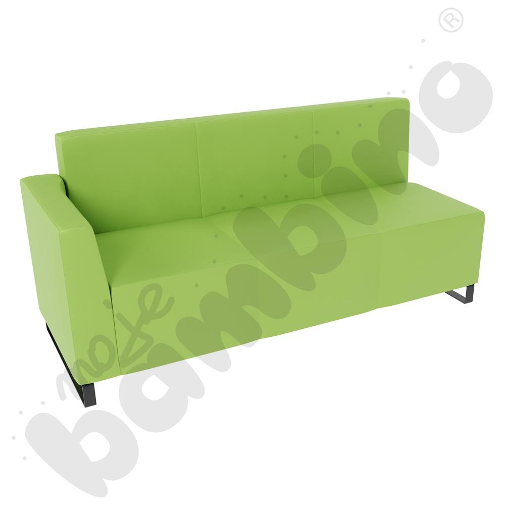 Sofa Universum 3-os. wys. 82 cm, bok niski lewy, tkanina MT14
