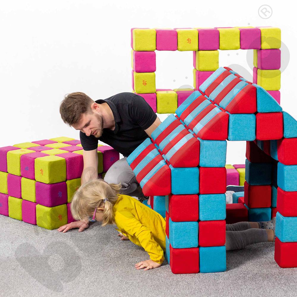 Zestaw klocków JollyHeap - niebiesko-czerwone Zestaw klocków JollyHeap - niebiesko-czerwone