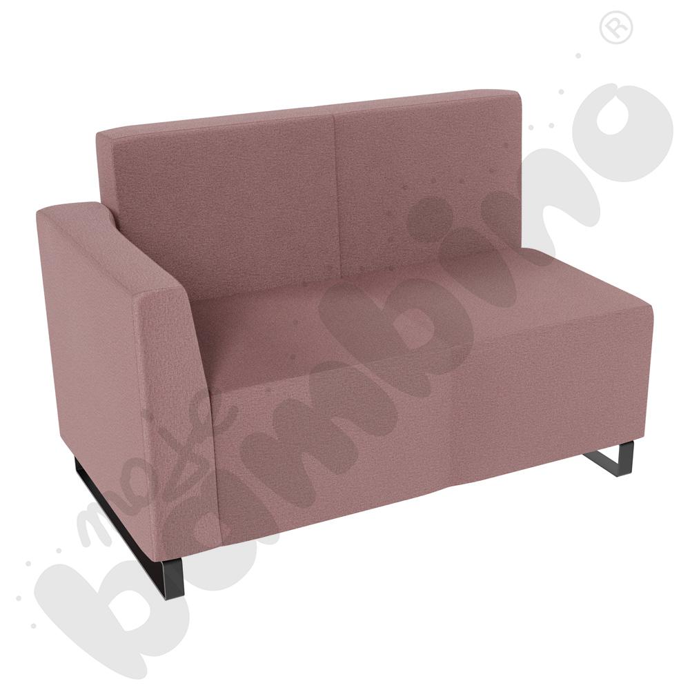 Sofa Universum 2-os. wys. 82 cm, bok niski lewy, tkanina KG19